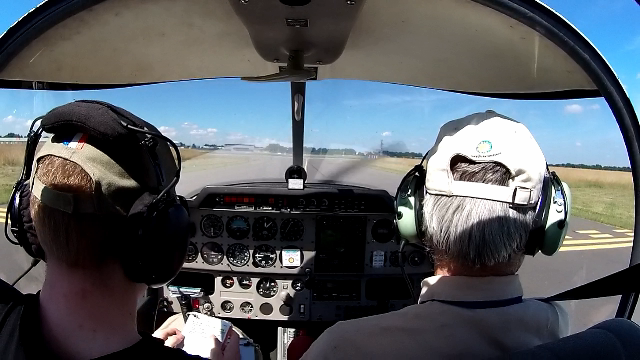 At holding point B28, for the engine tests.
