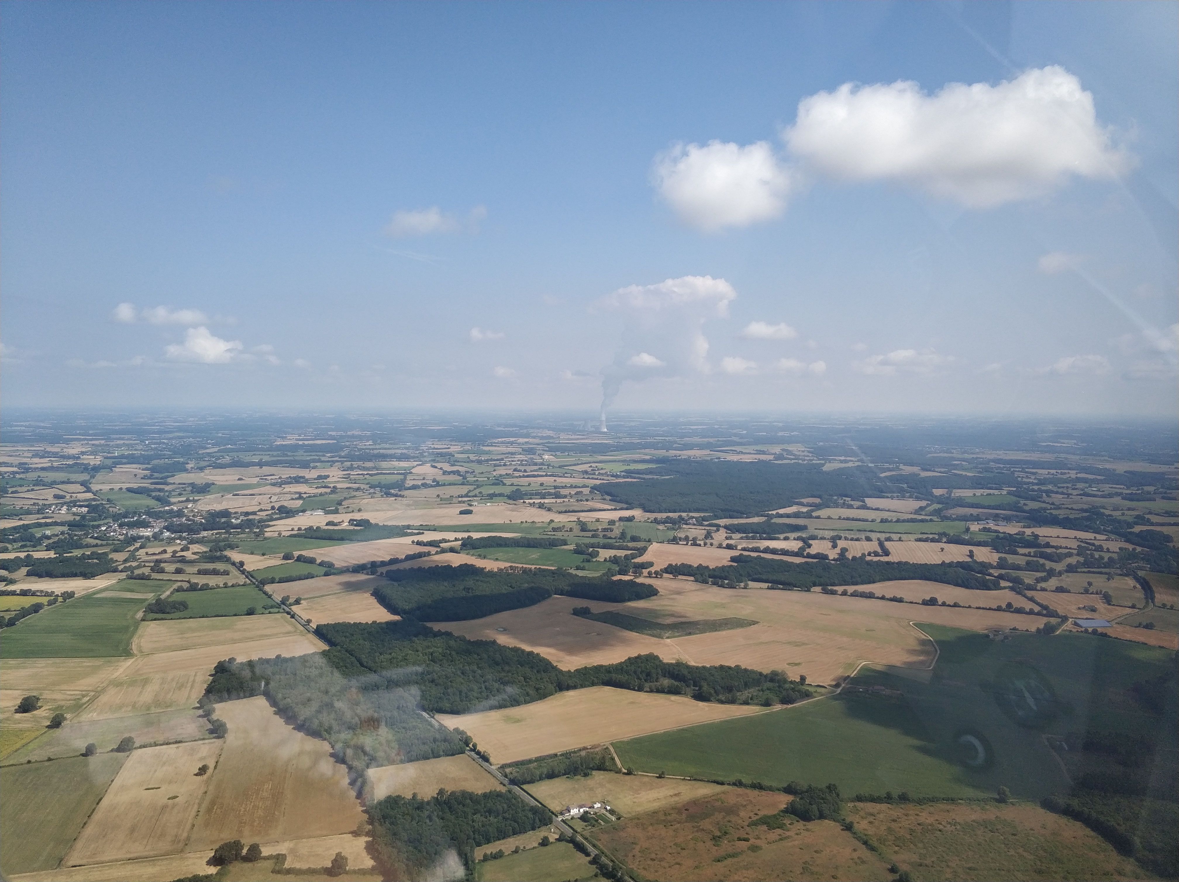 The Civaux nuclear power plant (in the distance)