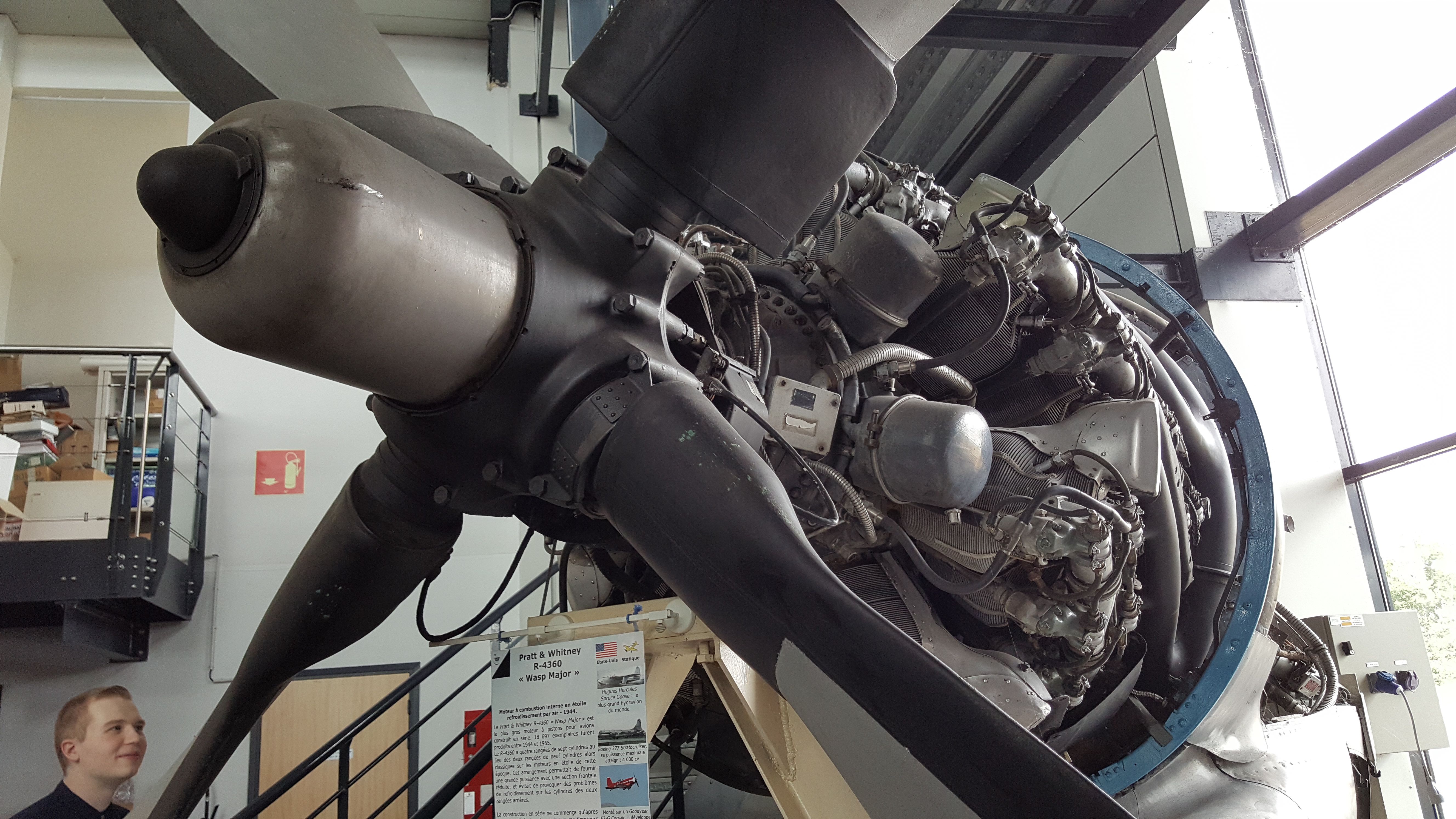 Pratt & Whitney R-4360, nearly 4000 horsepower! Pratt & Whitney R-4360, nearly 4000 horsepower!
