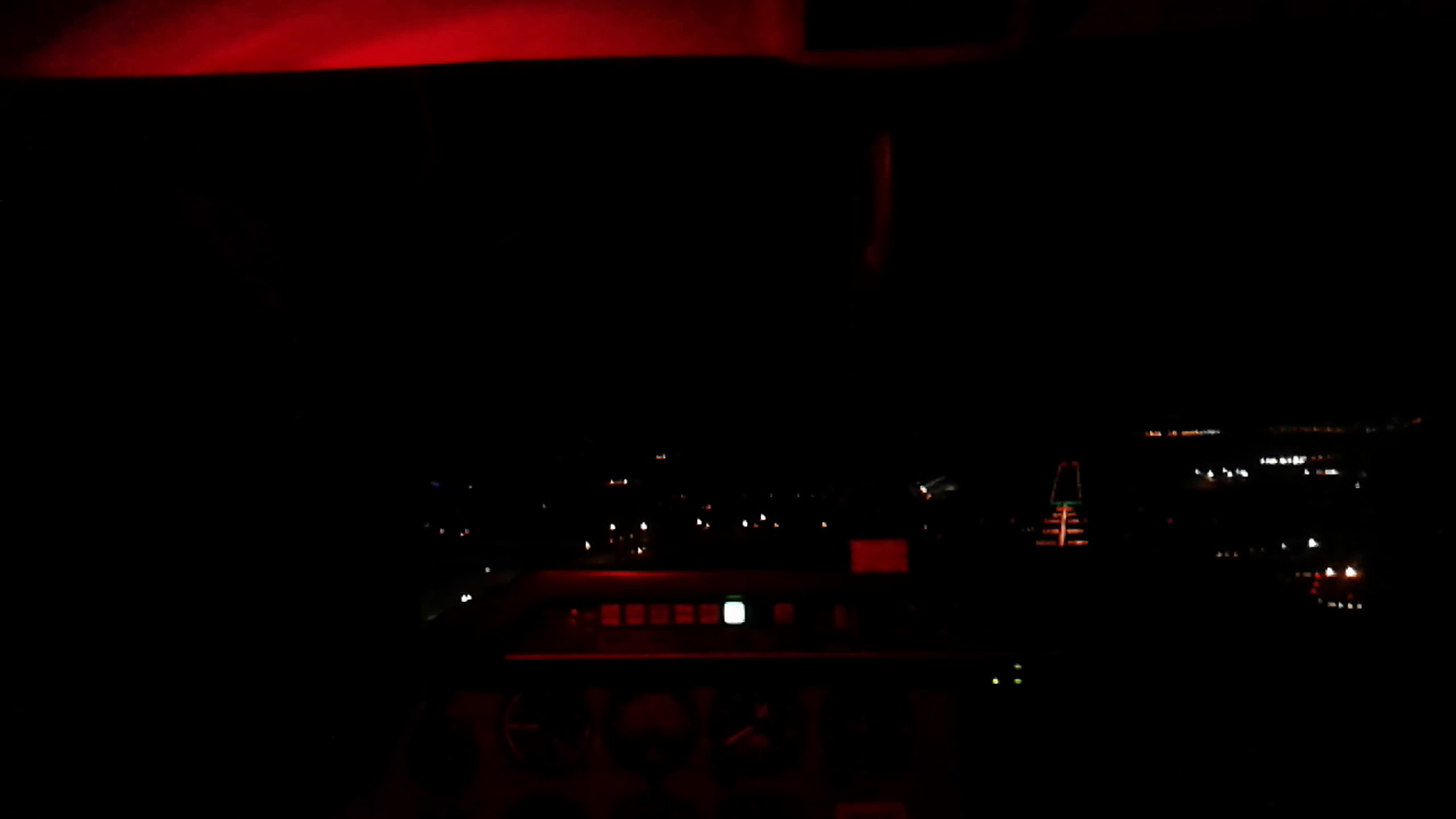 With the red light from my headlamp With the red light from my headlamp