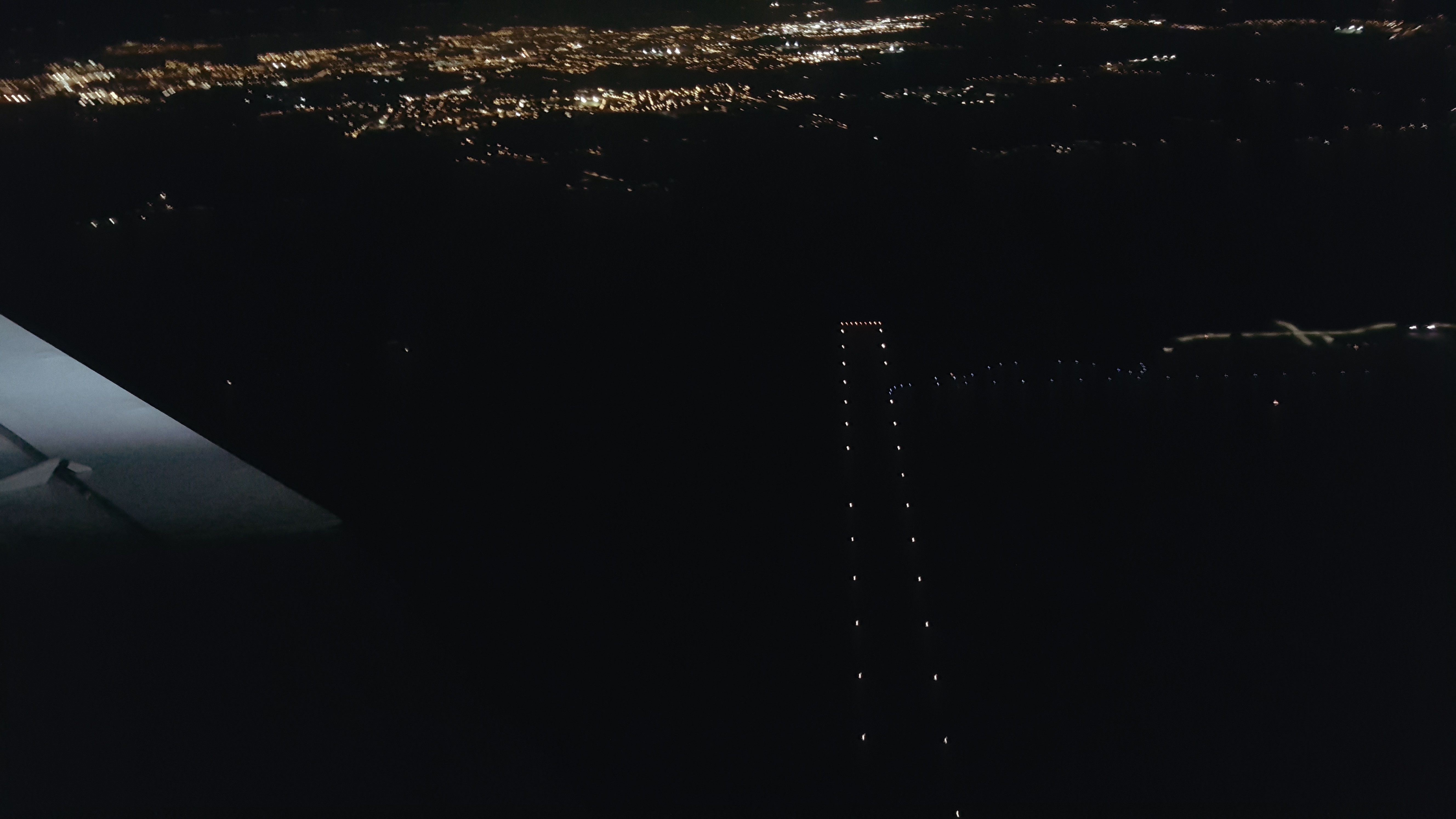 Vannes Airport at night
