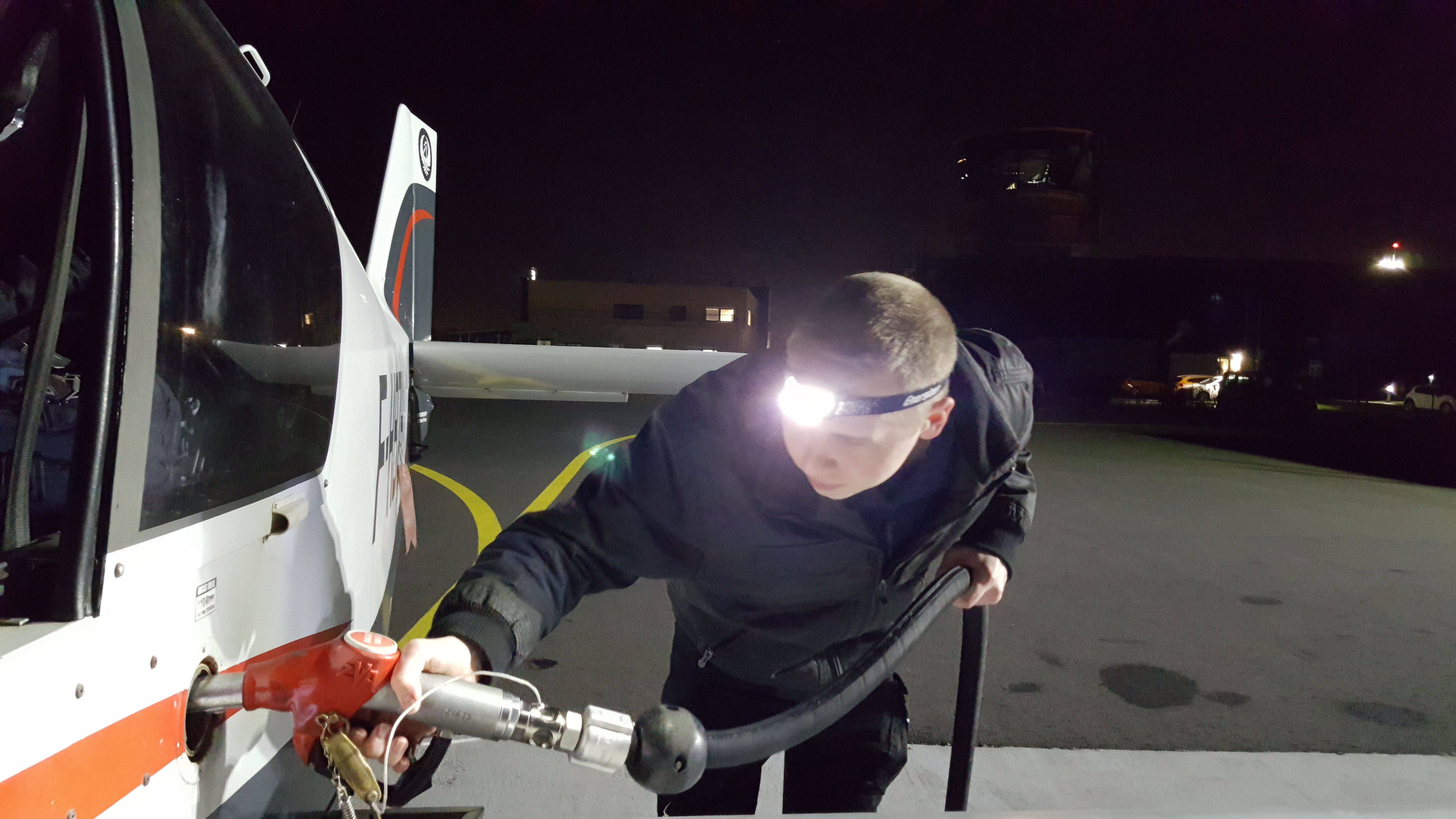 Airplane refueling